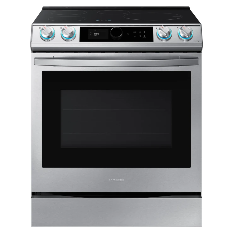 Samsung NE63T8911SS 30 Inch Slide-in Induction Smart Range with 4 Induction Elements, 6.3 Cu. Ft. Convection Oven Capacity