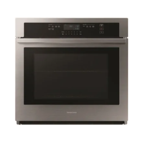 Samsung NV51T5511SS 30 Inch Single Wall Oven with 5.1 Cu. Ft. Capacity, WiFi, Digital Touch Controls, Blue Ceramic Interior,