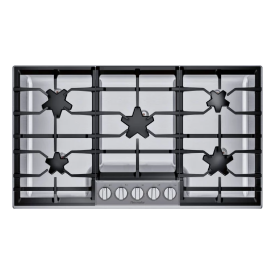 Thermador Masterpiece Series SGSXP365TS Gas Cooktop with 5 Sealed Burners, Continuous Grates