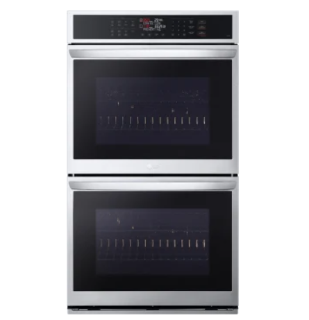 LG WDEP9423F 30 Inch Double Electric Smart Wall Oven with 9.4 cu. ft. Convection Ovens, EasyClean® + Self Clean, Air Fry, ThinQ®