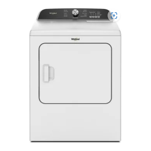 Whirlpool WED6150PW 29 Inch Electric Dryer with 7.0 cu. ft. Capacity, 11 Dryer Cycles, Moisture Sensing