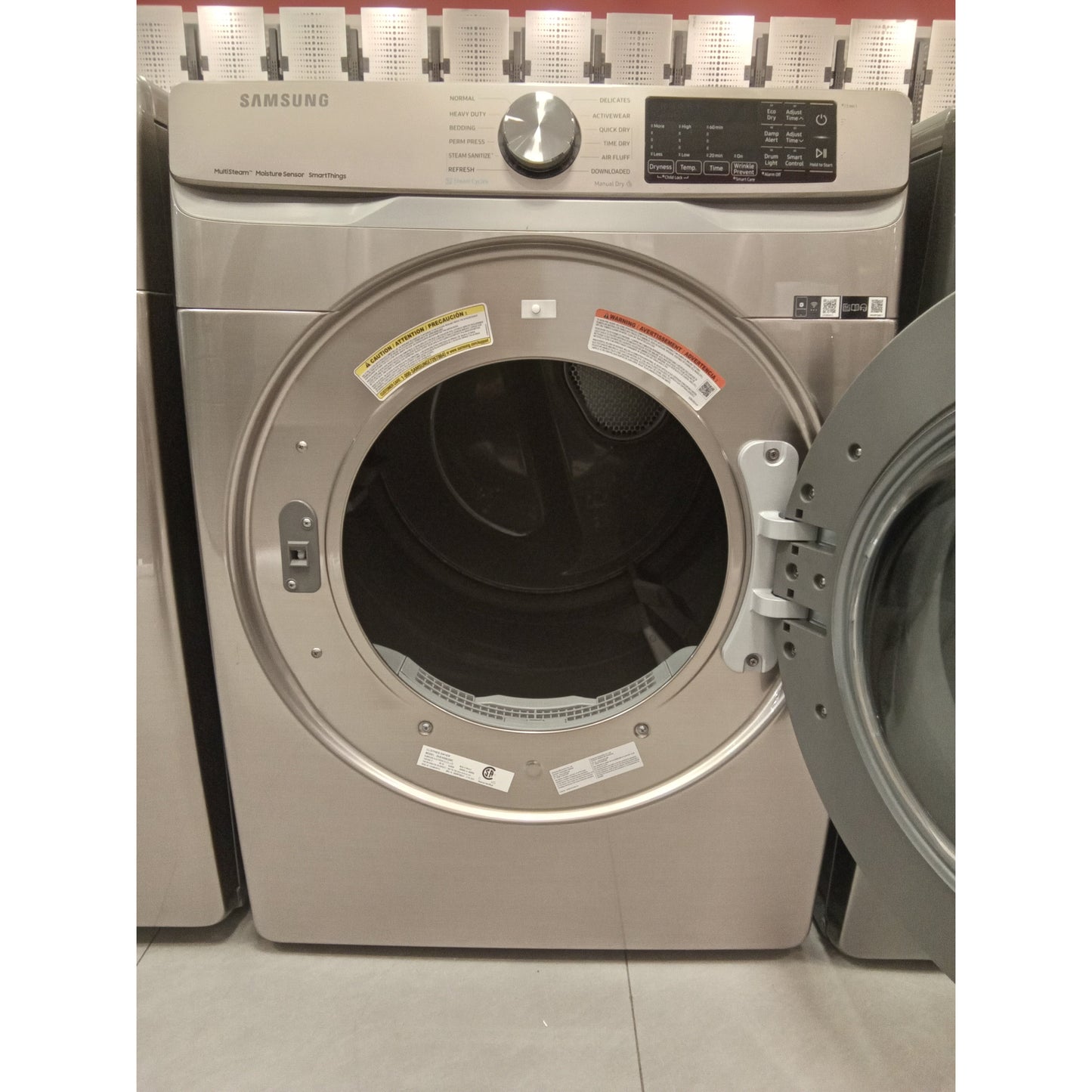 Samsung DVE45B6300C 7.5cu ft Stackable Steam Cycle Electric Dryer (Ch