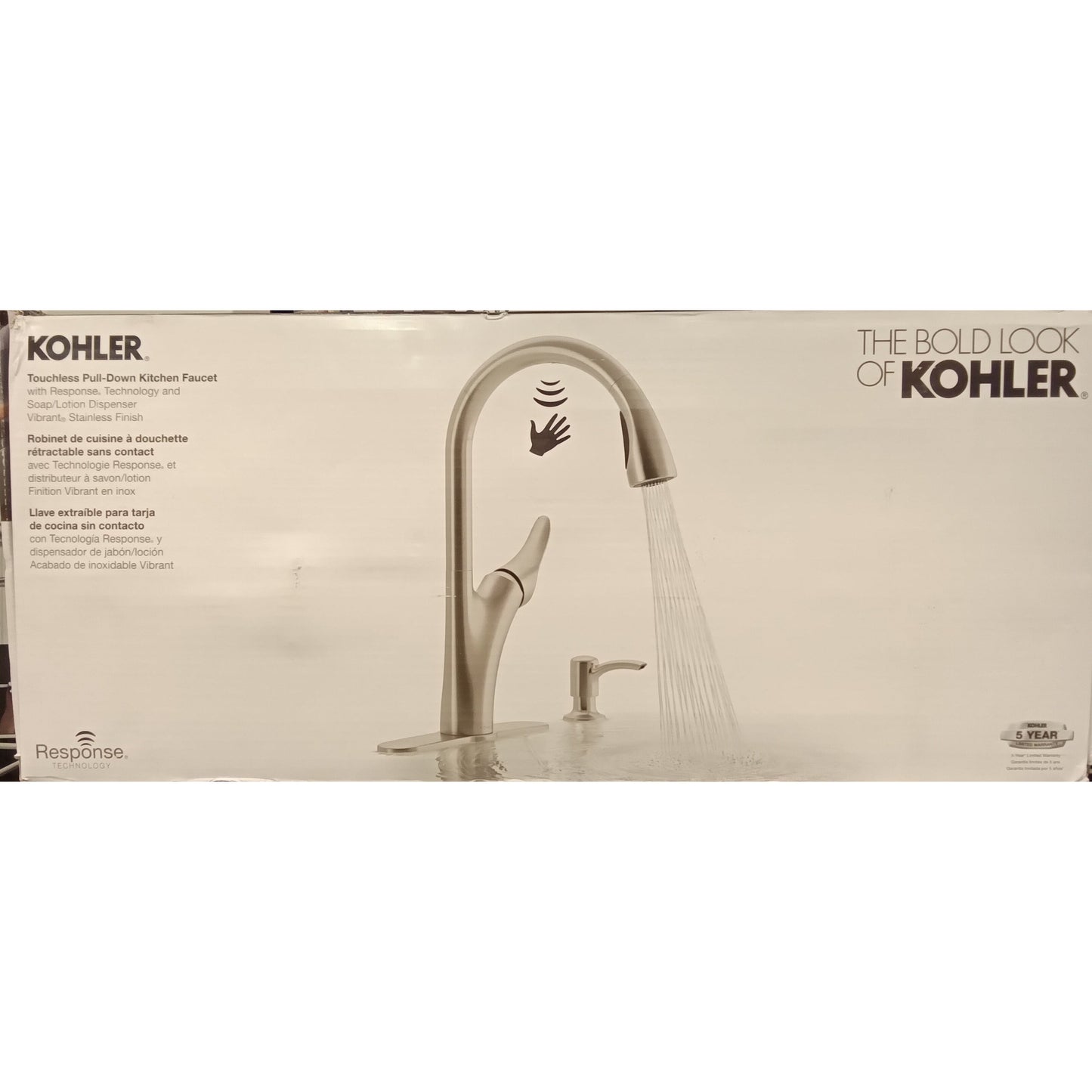 Kohler Touchless pull down kitchen faucet 1PR32323