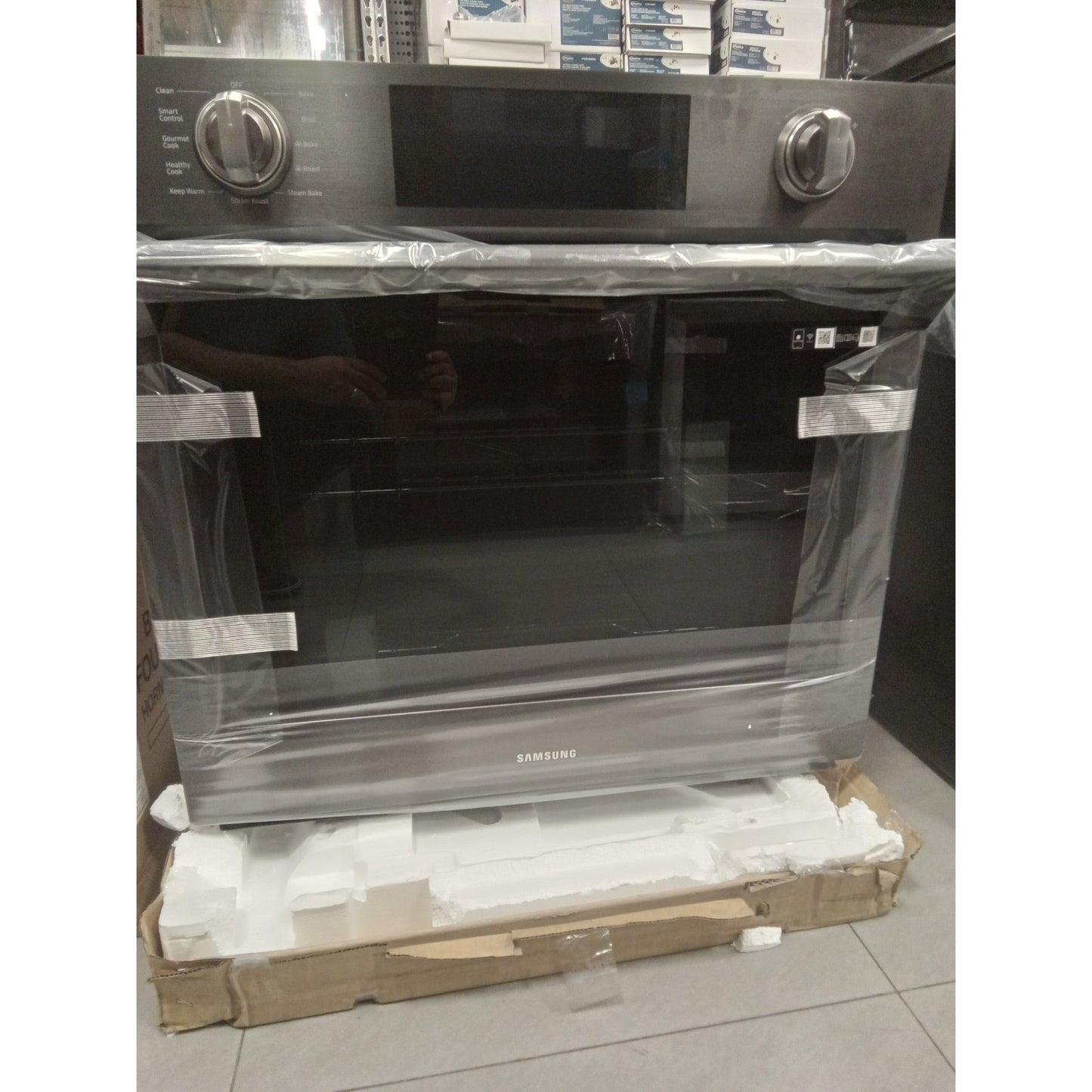 SAMSUNG  NV51K7770SG 30" Smart Single Wall Oven with Flex Duo™ in Black Stainless Steel