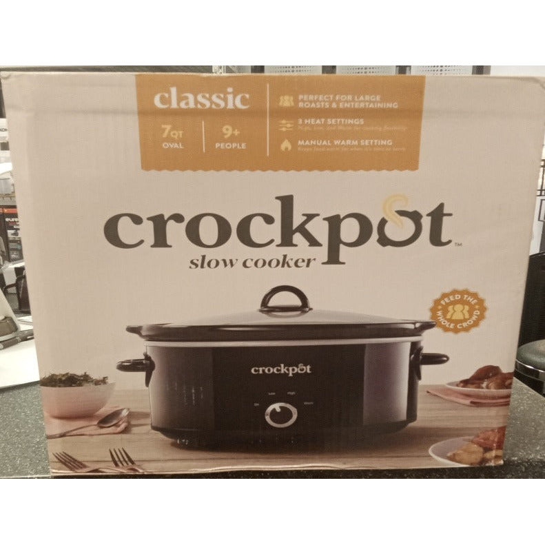 Crockpot slow cooker classic 7QT oval