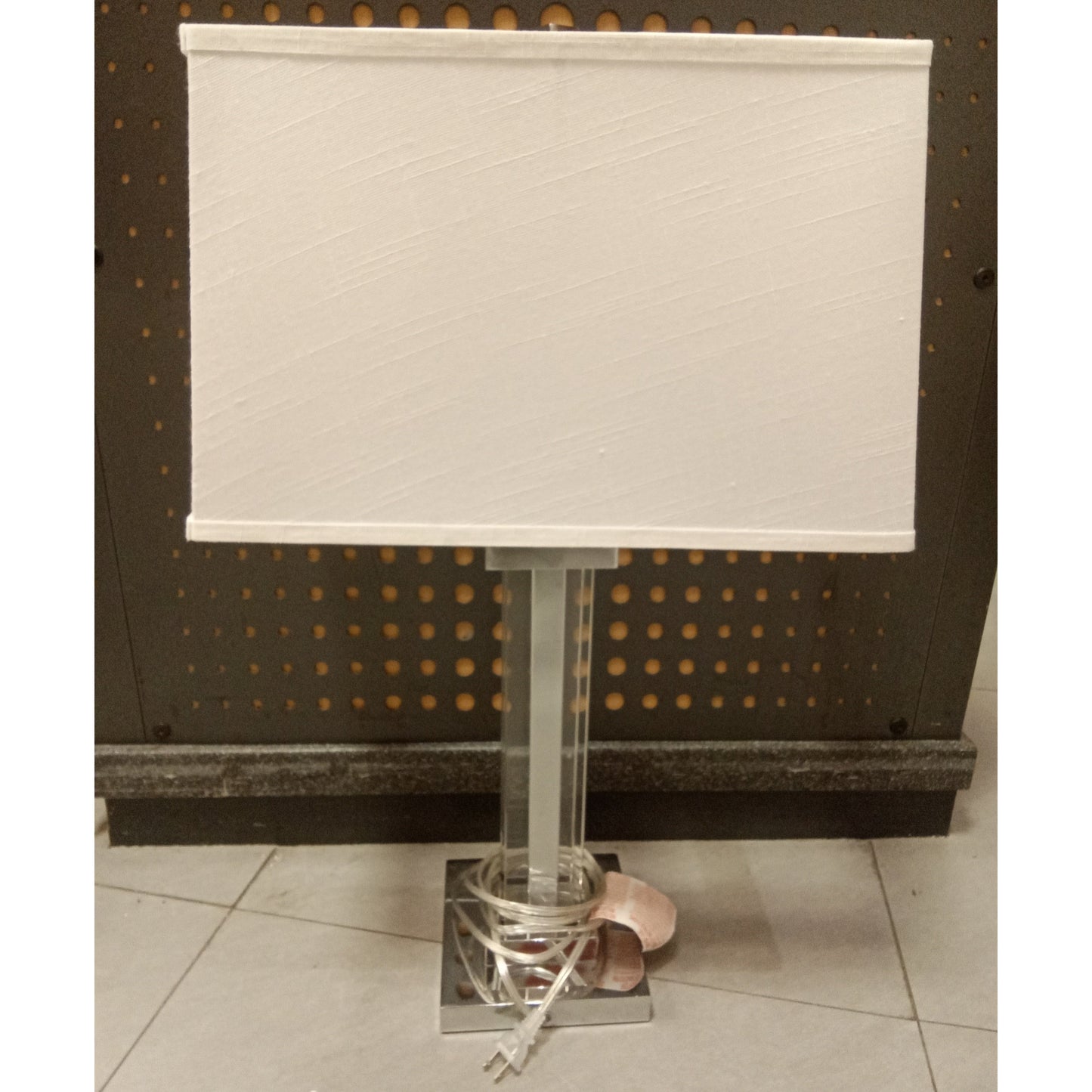 White table lamp