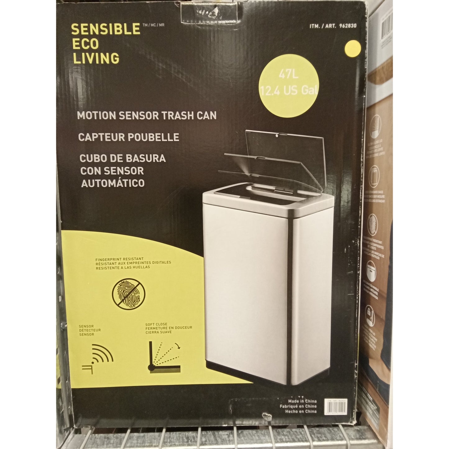 Sensible eco Living Trash can motion sensor