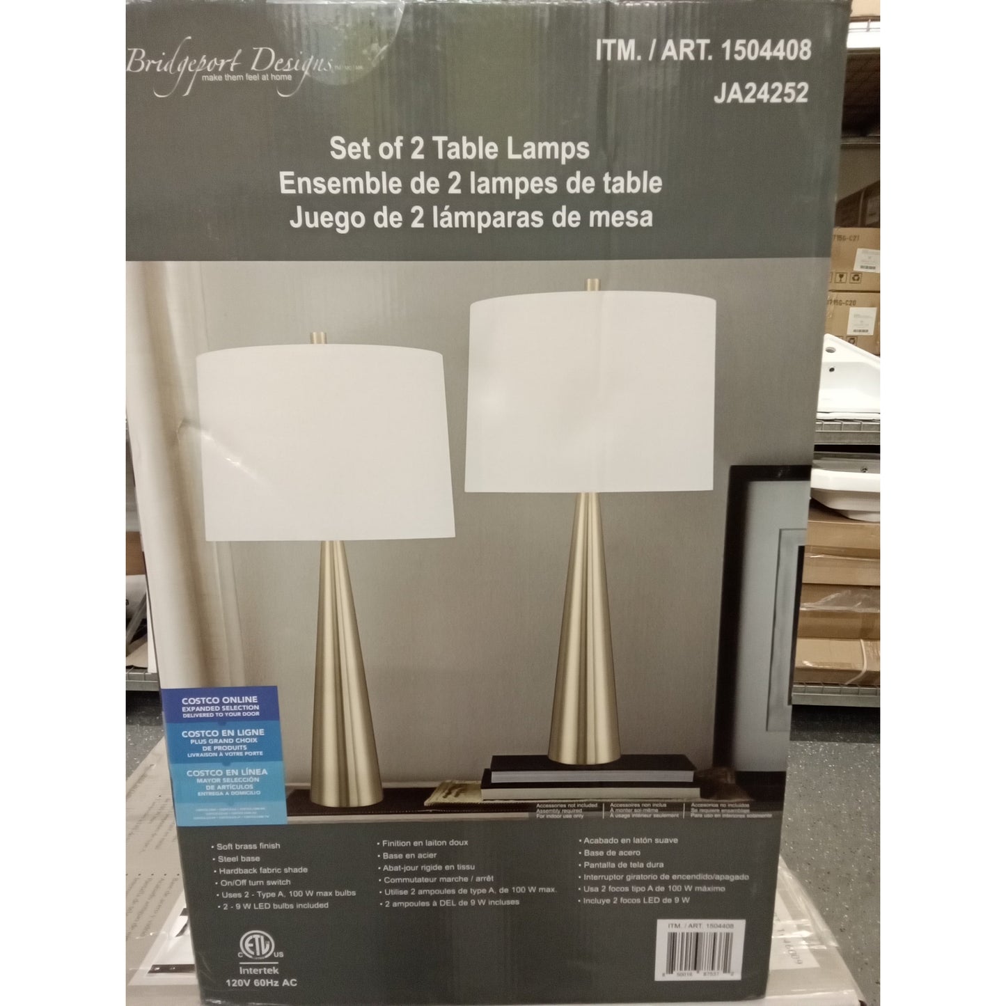 Bridgeport desing set of 2 table lamp