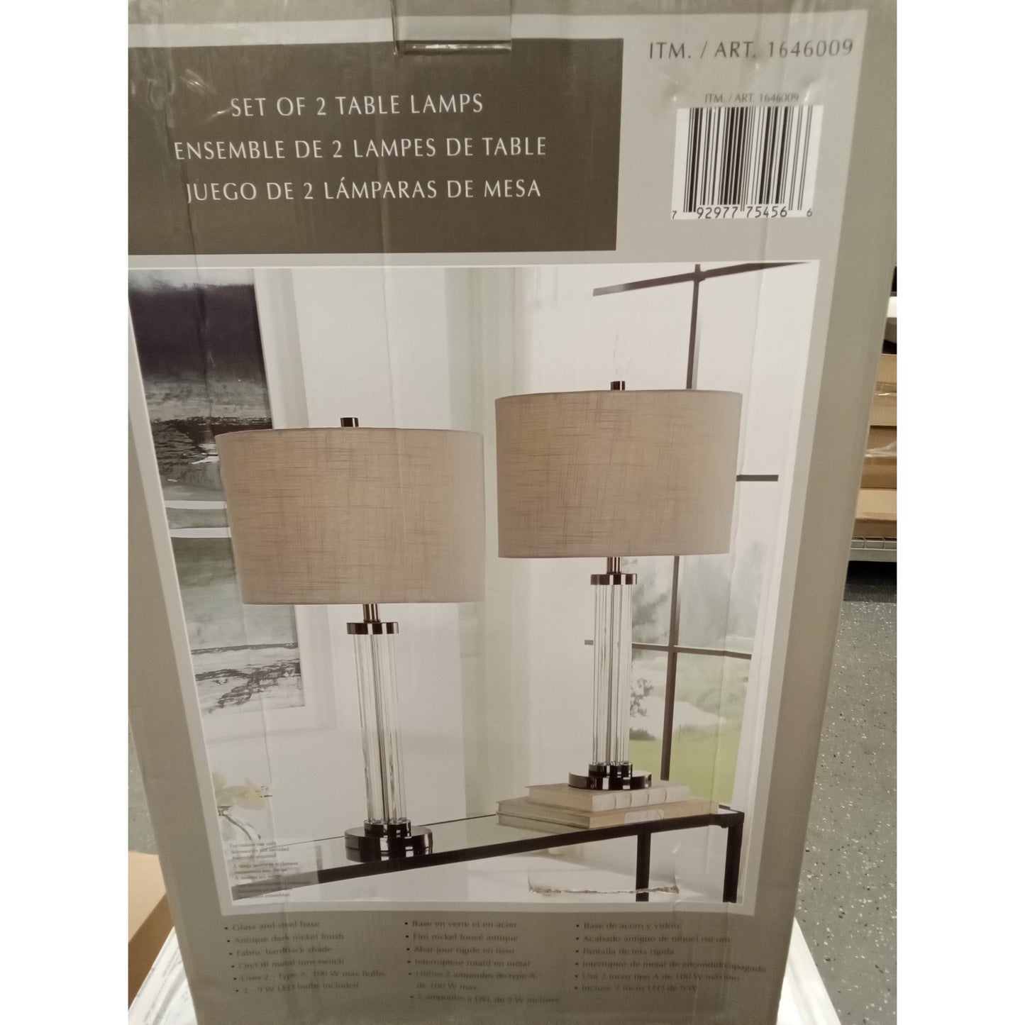 Commerce set of 2 table lamp