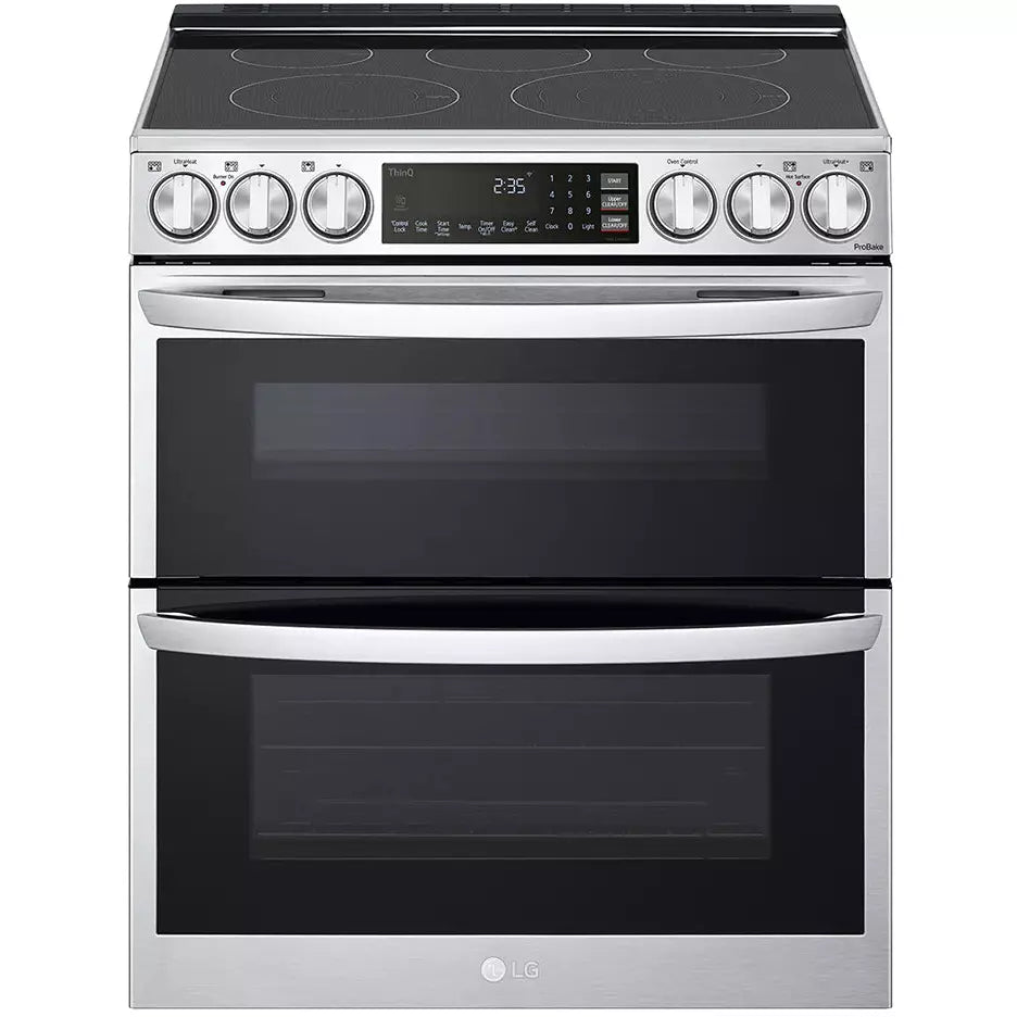 LG LTEL7337F 7.3 cu. ft. Smart Electric Double Oven Slide-in Range with InstaView®, ProBake® Convection, Air Fry...