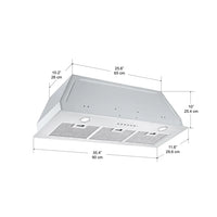 ANCONA AN-1324 36 in. Built-in BN636 600 CFM Ducted Range Hood with Night Light Feature