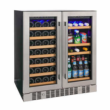 Wine Enthusiast 236 05 40 02 SommSeries 2 Door Dual Zone Wine and Beverage Center